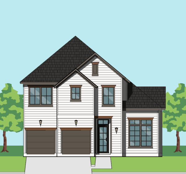 Two Story Urban Home Plan F3034
