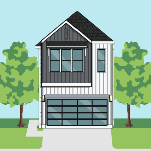 Two Story Townhome Plan F3042 A1.1