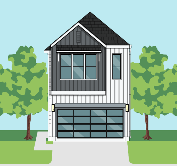 Two Story Townhome Plan F3042 A1.1