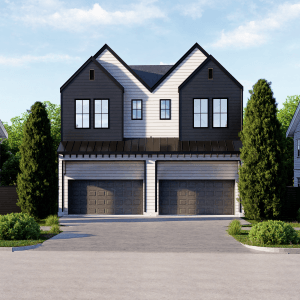 Two Story Duplex Townhome Plan F3225